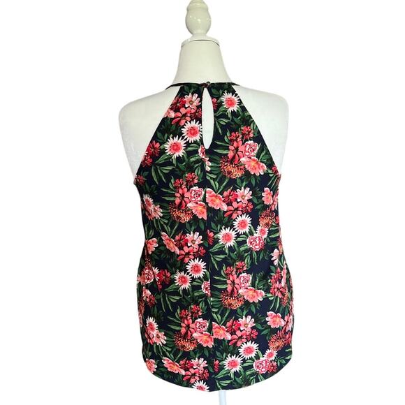 143 Story by Lineup High Neck Floral Top Women's Size L Black Pink Feminine Boho - Picture 3 of 9